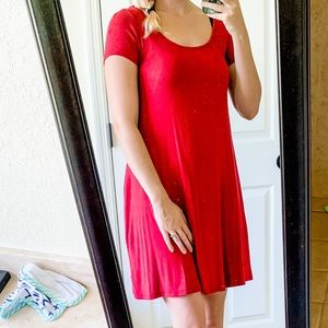 Red T-Shirt Dress